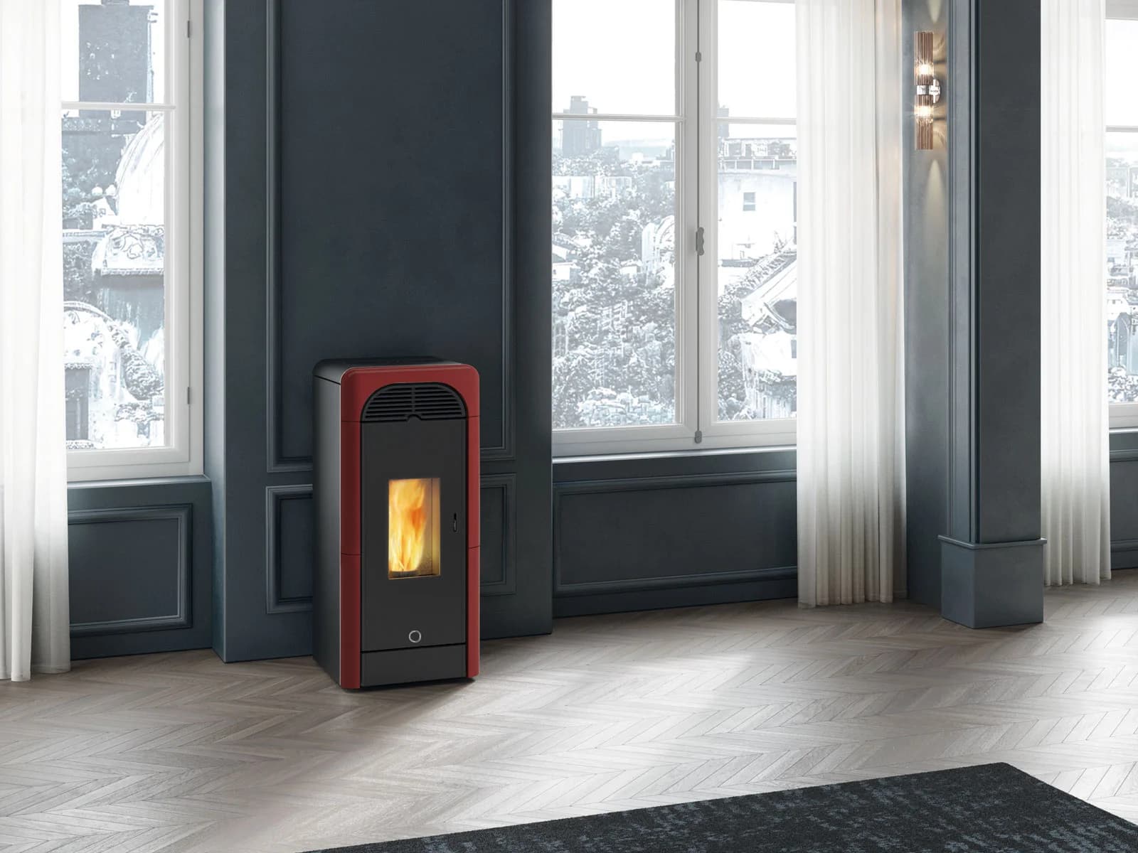 EK63 BERRY90+ CERAMIQUE BORDEAUX 9,2 kW 