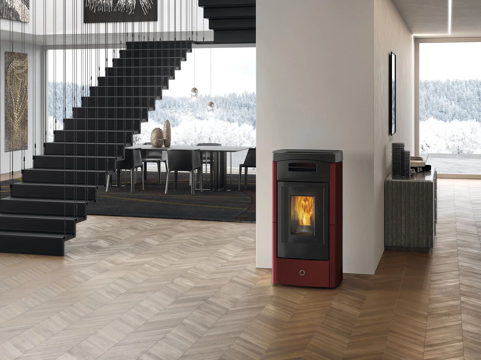 EK63 DAILY130++ CERAMIQUE BORDEAUX 12,5 kW 