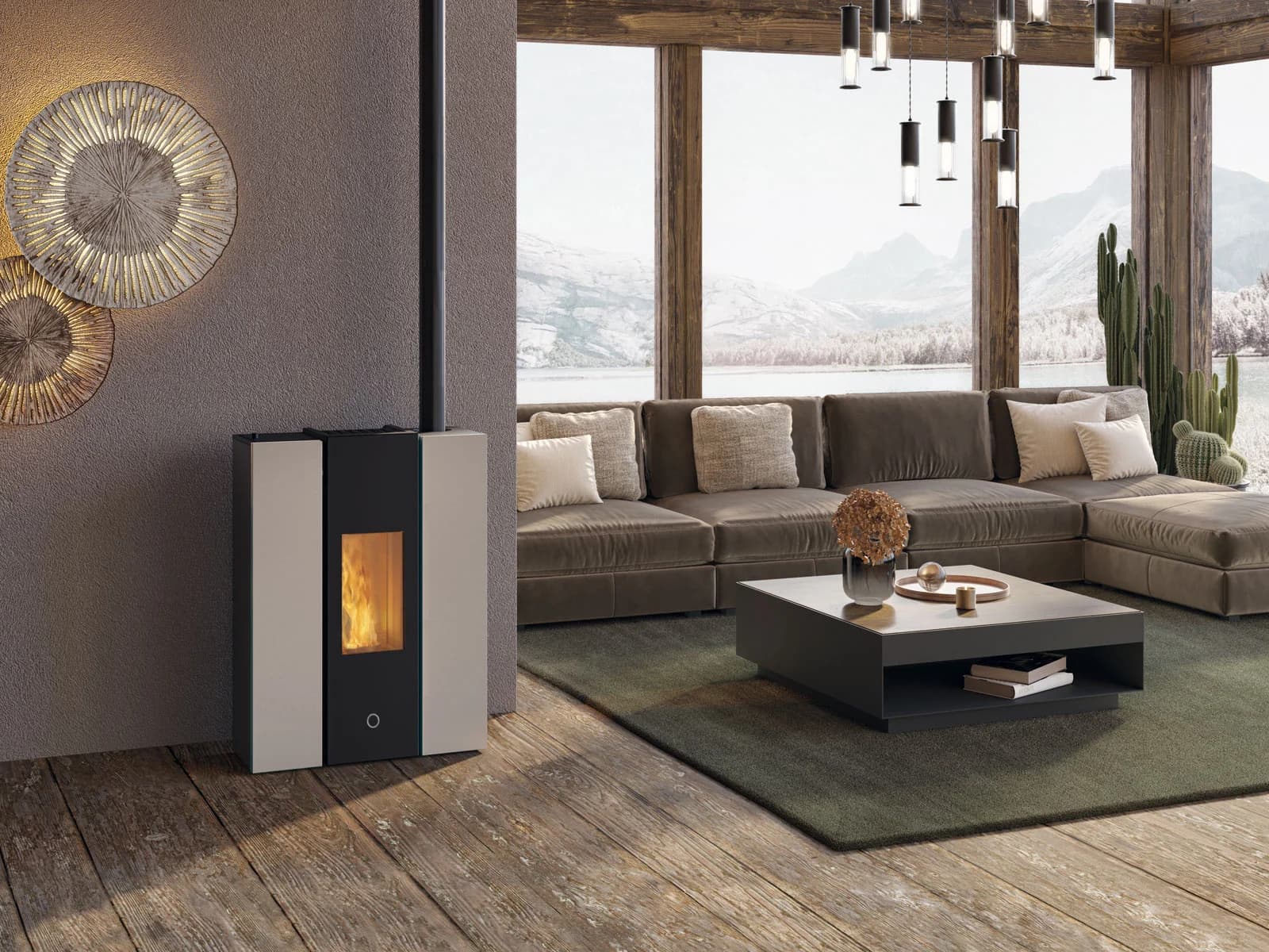 EK63 GOTHA70 ACIER BEIGE 6,7 kW 