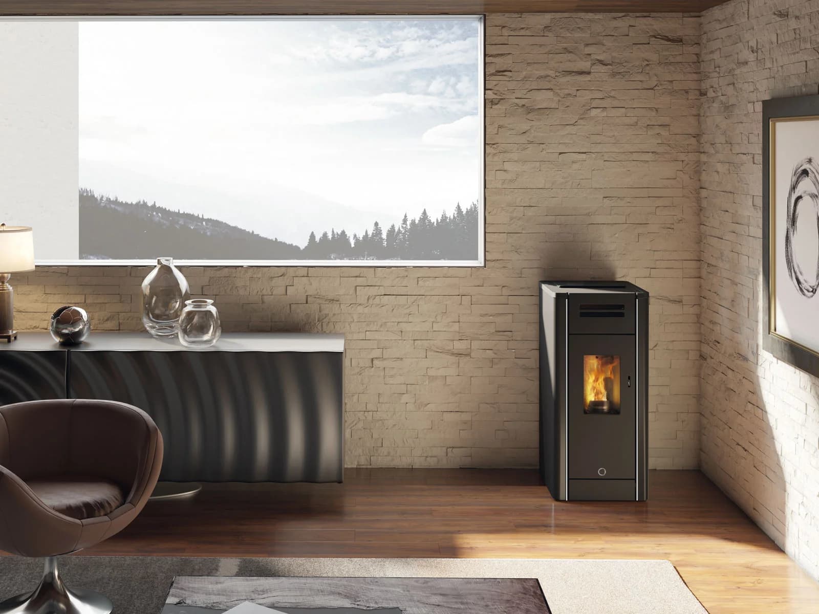 EK63 METRO110+ ACIER NOIR 10,5 kW 