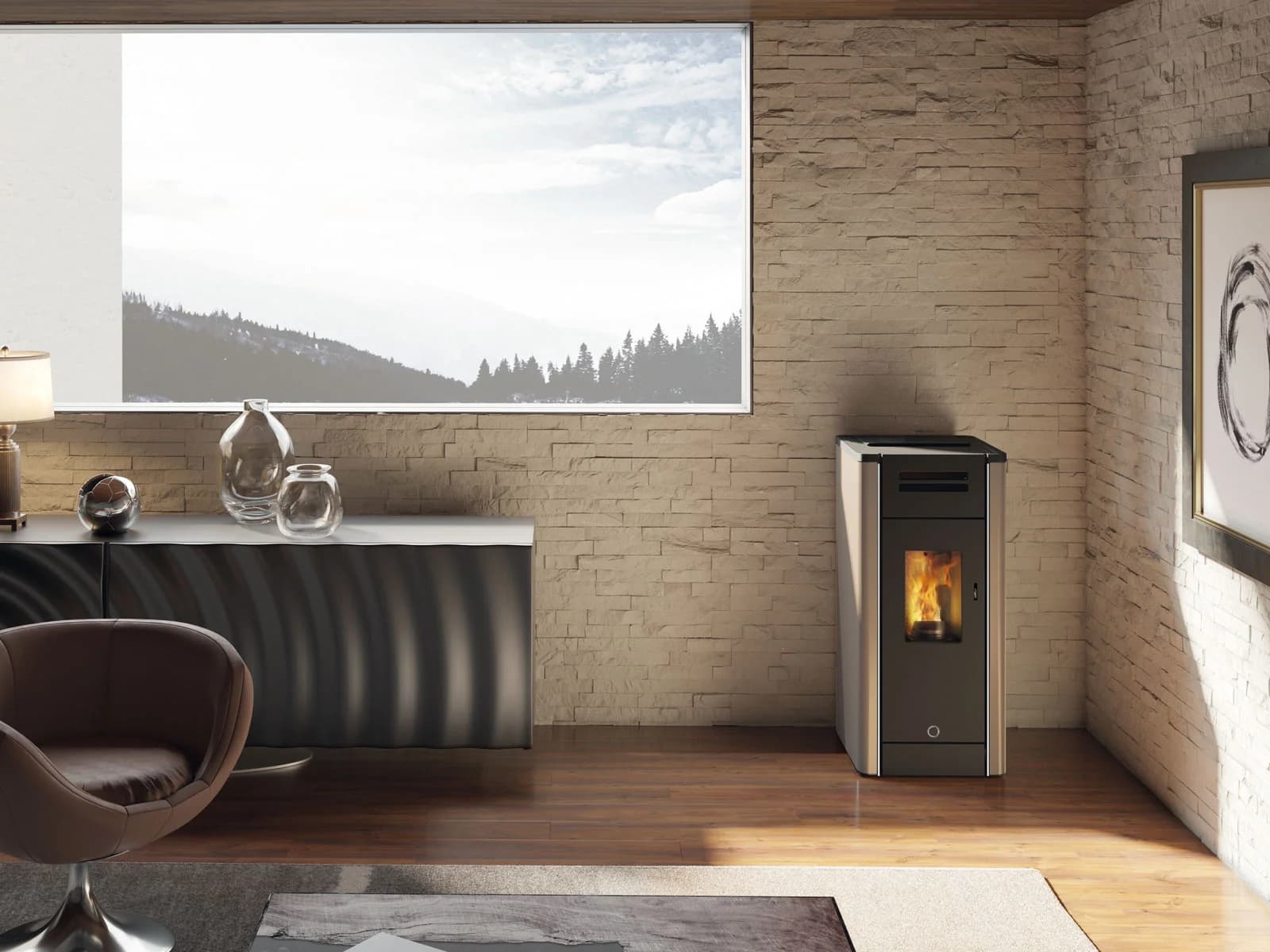 EK63 METRO110+ ACIER BEIGE 10,5 kW 
