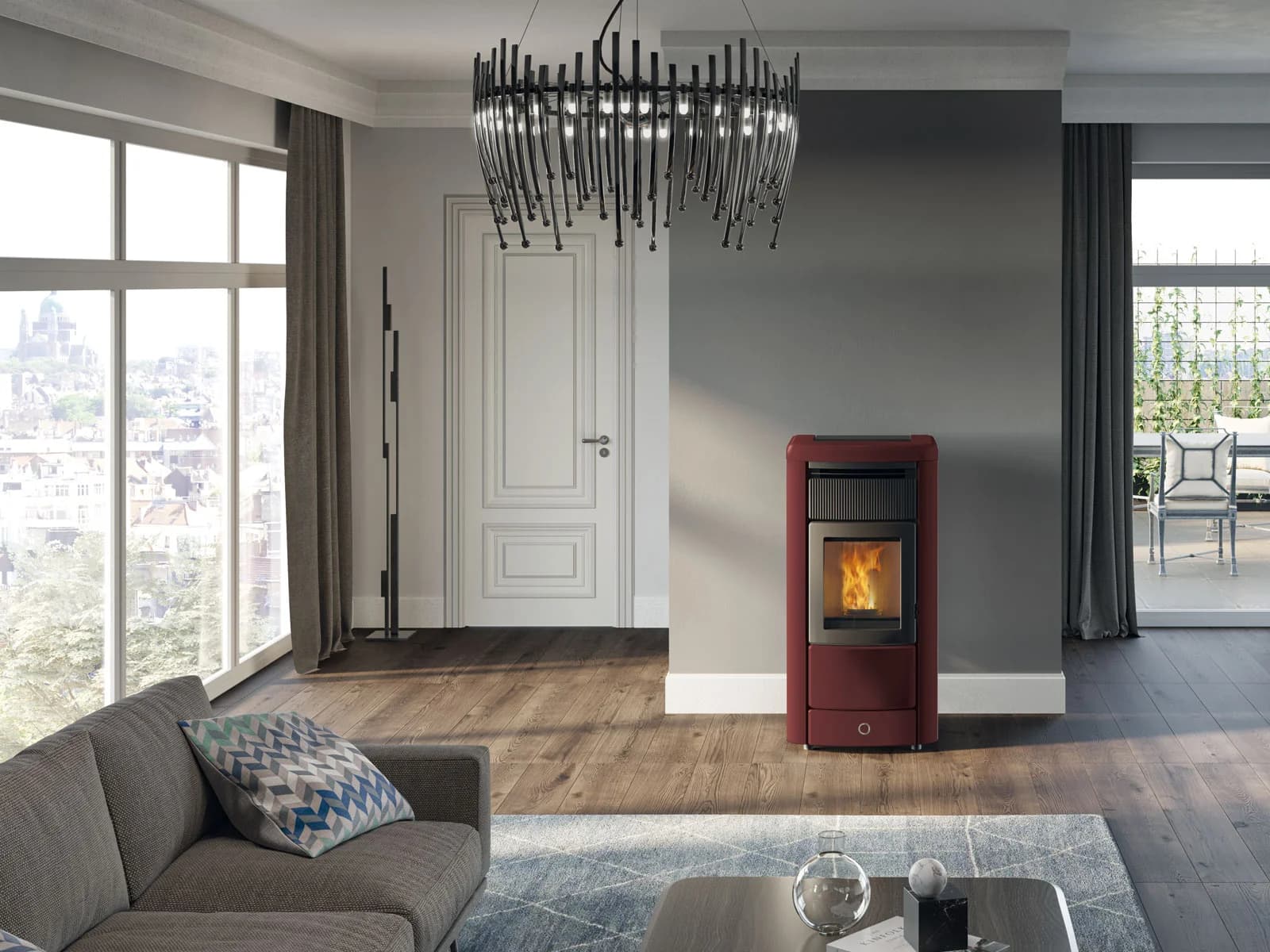 EK63 MONDAY130++ CERAMIQUE BORDEAUX 12,6 kW 
