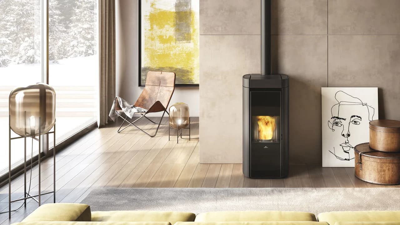 EDILKAMIN RADA ATC CERAMIQUE NOIR 12,8 KW