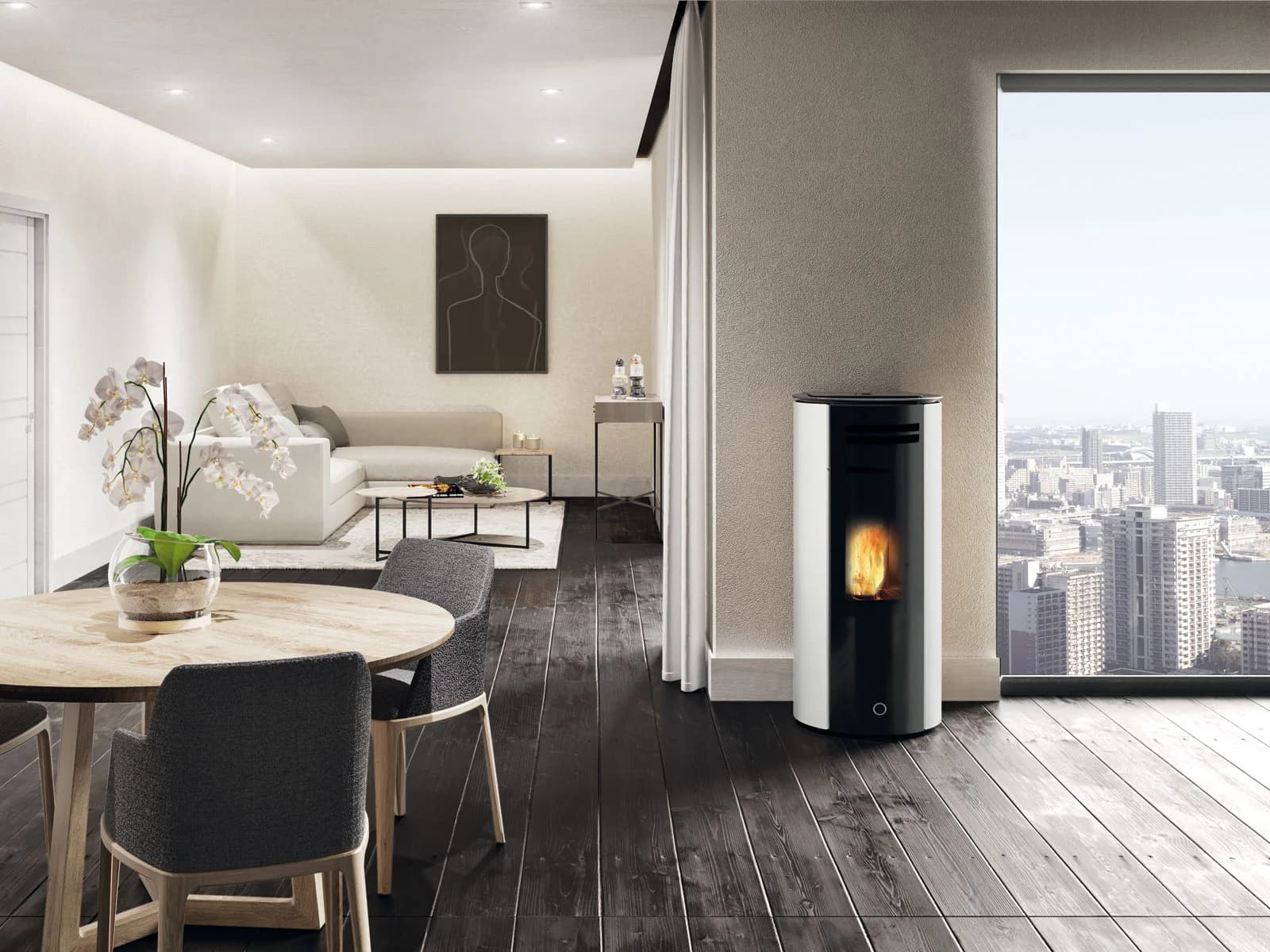 EK63 SPY110+ EVO ACIER BLANC 10,5 kW 
