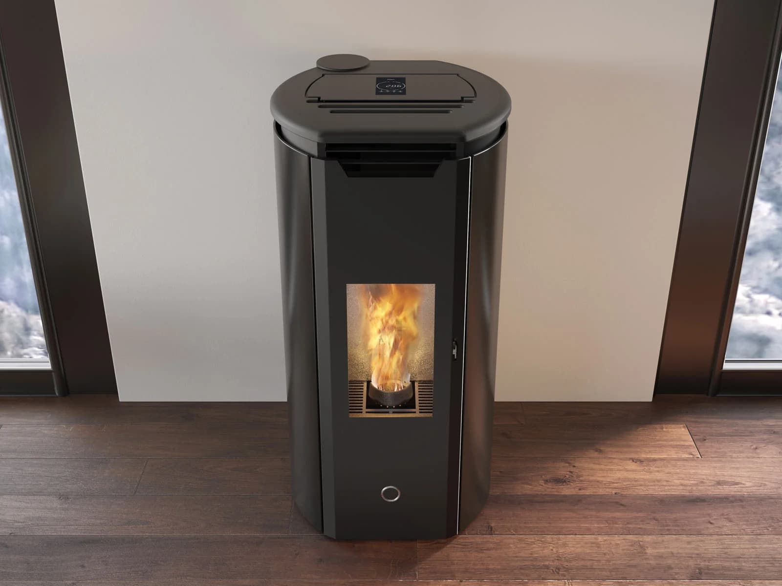 EK63 TWEED90+ ACIER NOIR 9,2 kW SORTIE ARRIERE