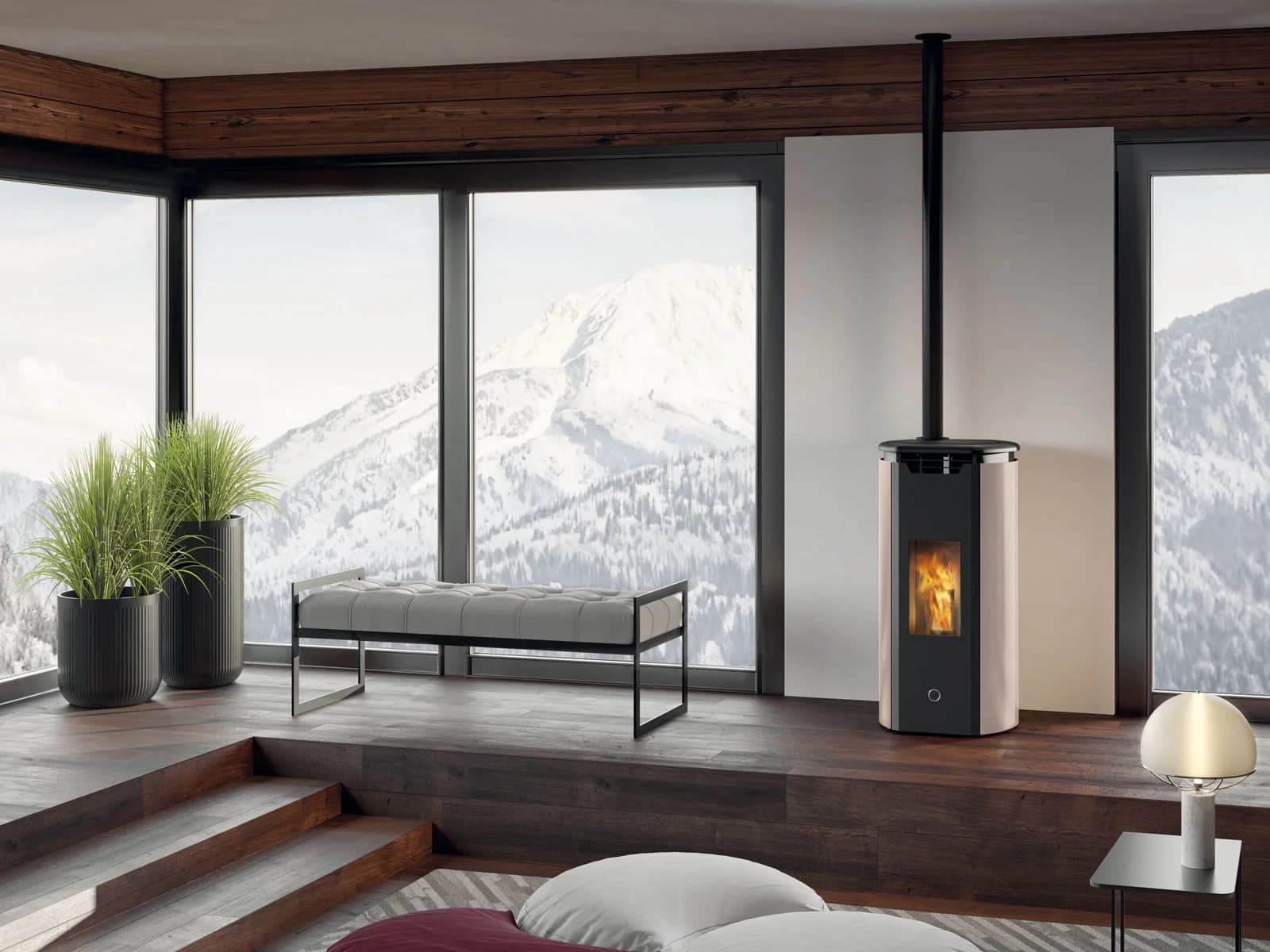 EK63 TWEED90+ ACIER BEIGE 9,2 kW 