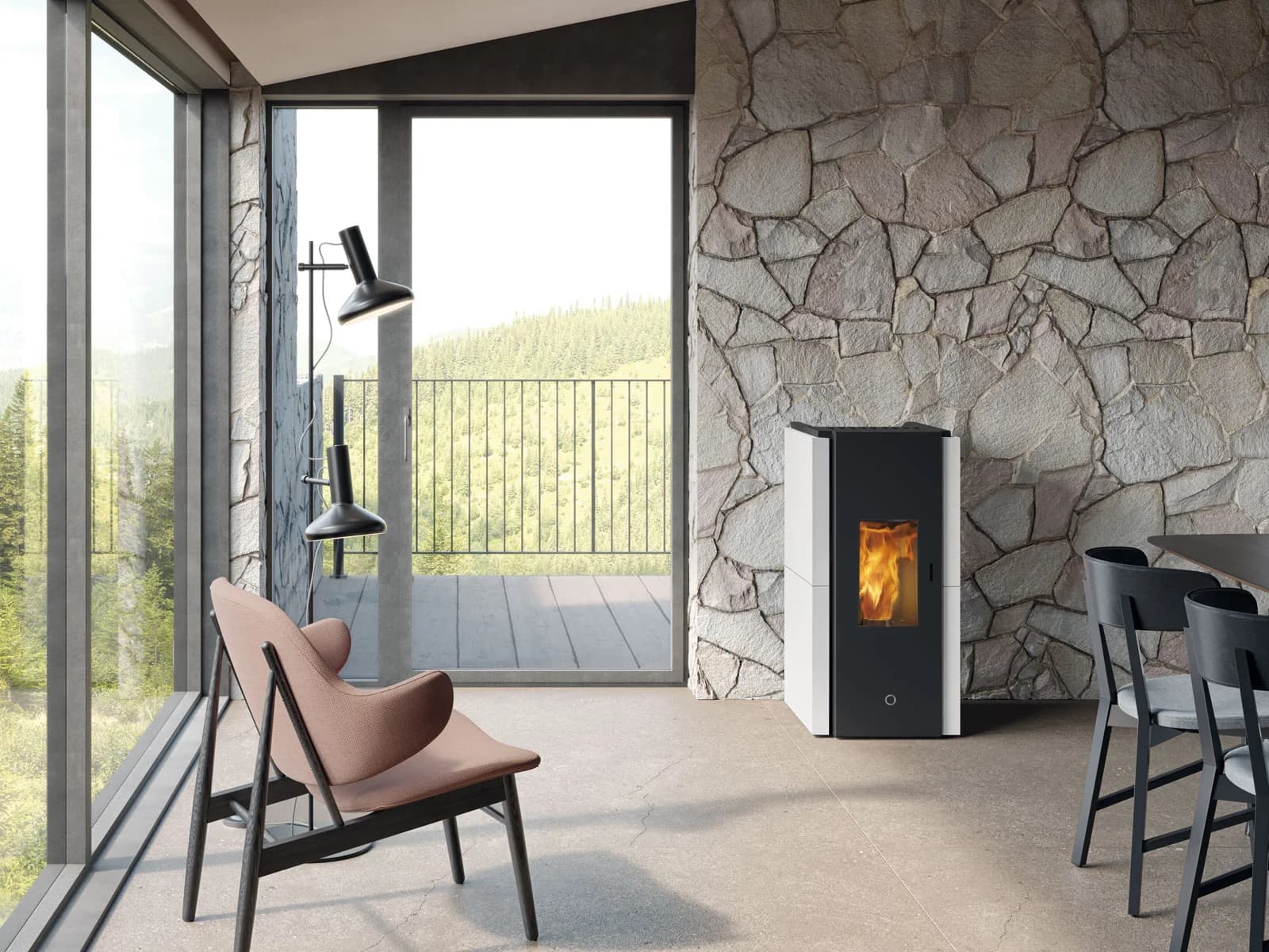 EK63 ZONE80 ACIER BLANC 7.6 kW 