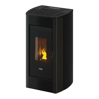 Poêle à granulés Cadel Perla 7 en finition Acier Anthracite, vue détourée