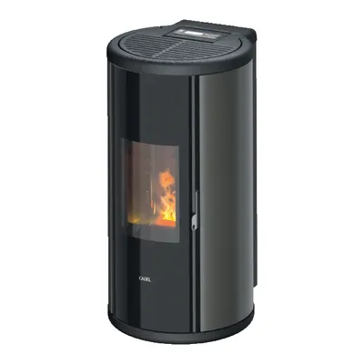 Poêle à granulés Cadel Sound 5 Ps en finition Acier Anthracite, vue détourée