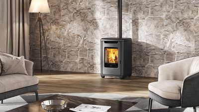 EDILKAMIN SENSE 6 ACIER NOIR 5,4 KW