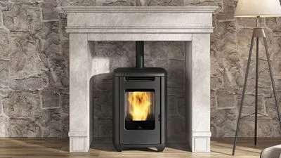 EDILKAMIN SENSE 6 ACIER NOIR 5,4 KW